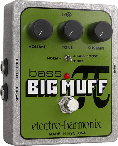 Pedal Electro Harmonix Big Muff Pi Distortion Sustainer Bass