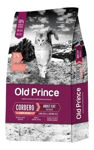 Old Prince Gato Adulto Sterilized Proteinas Noveles X  3 Kg