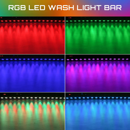 Barra De Luz Rgb De 100 Centímetros 18 Leds Para Dj Y Fiesta