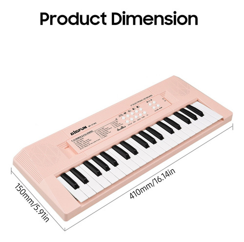Piano Electrónico Con Mini Teclado Piano De Teclado De 37 Te