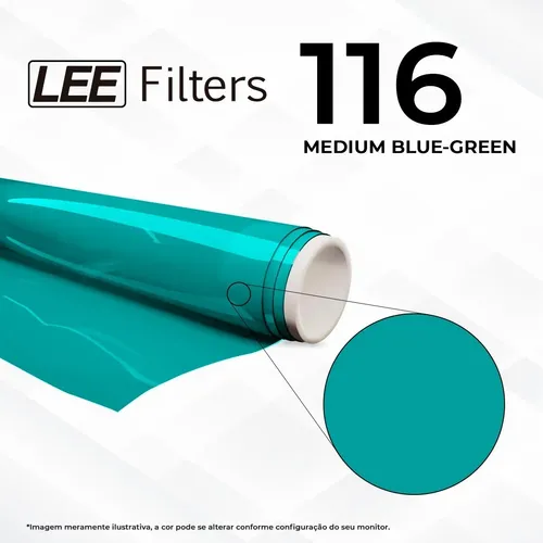Lee Filters Rollo 116 Medium Blue Green Color Azul Gelatina