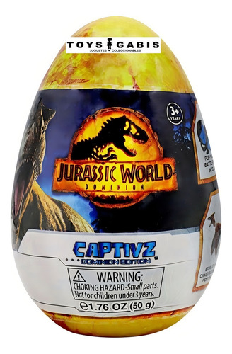 Jurassic World Captivz Dominion Dinosaurios En Slime 3 Pack