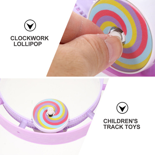 Juguete Con Rieles De Cuerda De Dibujos Animados Para Niños,