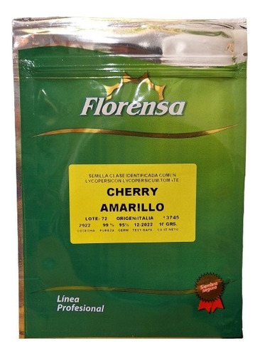 Semillas Tomate Cherry Amarillo 10 Gr 3500 S Florensa Prof