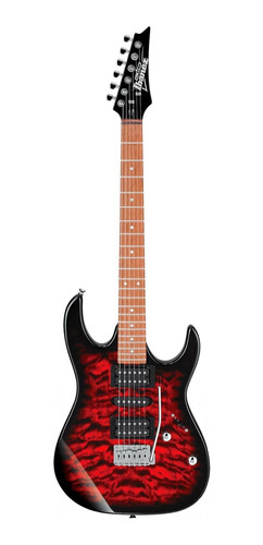 Guitarra Ibanez Grx70qa Roja Sombreada Electrica