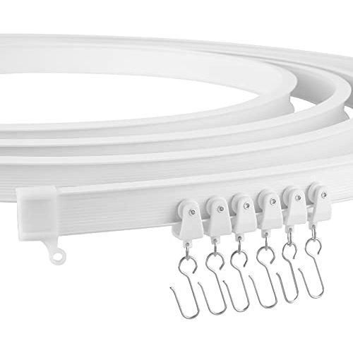 Riel Flexible Y Plegable Cortinas Techo, Riel Curvado C...