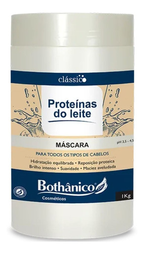 Kit Proteínas Do Leite Shampoo E Máscara 1kg Bothânico