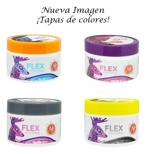Flex Acrilico Basicos 4 Oz Uñas Color A Elegir Mc Nails