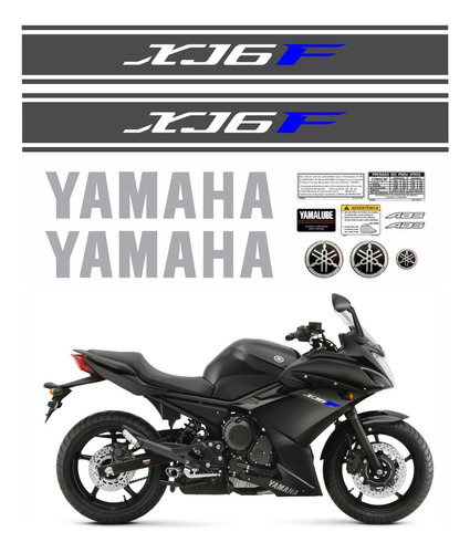 Kit Adesivos Personalizado Moto Yamaha Xj6f 2011 Ca-13599