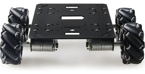 Chasis Profesional 80 Mm Mecanum 4wd Para Arduino Y Raspberr