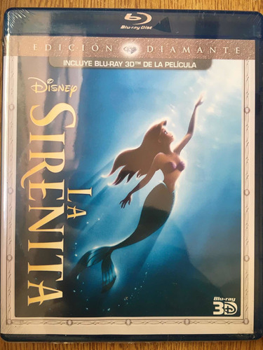 Blu-ray La Sirenita Edición Diamante 3d