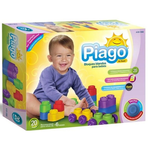 Imagen 3 de 8 de Rasti Piago Bebe 20 Bloques Blandos 01-1302 Educando Full