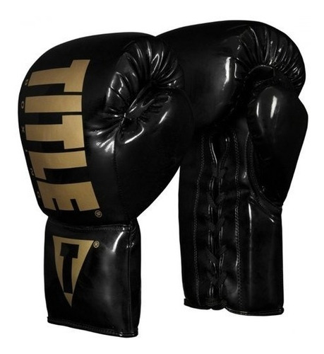 Guantes De Box Title Inferno Bk Agujeta 14 Oz Palomares Fpx