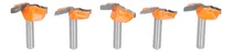 Comprar Brocas Fresadoras De 1\u002F4 Vástago, 5 Unidades, Para Carpinter