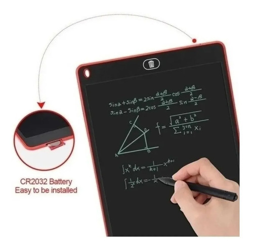 Mini Lousa Mágica Tablet Digital Infantil 10 Pol. Preto Cor Branco