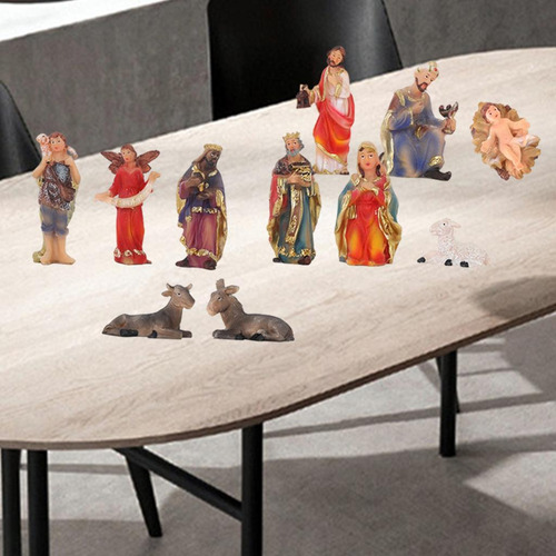 Juego De Figuras Navideñas De 11 Piezas. Decoración De