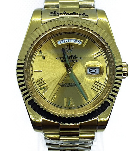 Reloj Day Date President Todo Dorado 28238-03 Con Estuche