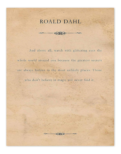 Impresiones De Cita De Roald Dahl Y Sobre Todas Cosas, ...