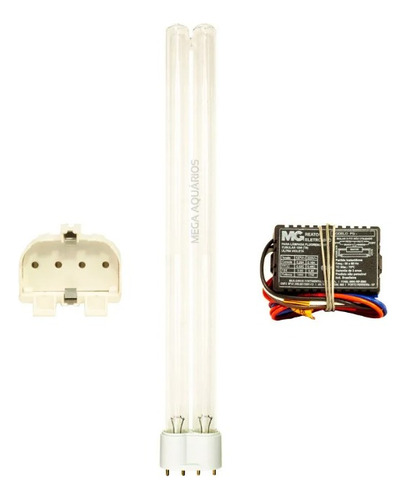 Kit 36w Pl Uv-c Lampada Osram 4pin + Reator + Soquete 2g11