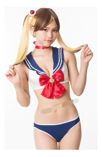 Sailor Moon - Traje De Baño Bikini Serena Usagi Tsukino