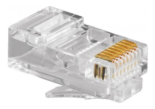 Pack De 100 Fichas Rj45 Categoría 5 E Ideal Armar Cable R