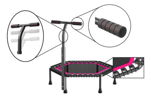 Minitramp Trampolin 127cm Cama Elastica Funcional Reforzado