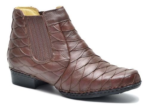 Bota Country Couro  Escamado 