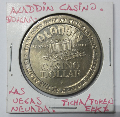 Token De Colección, Aladdin Casino . One Dollar. Usa. (Usado)