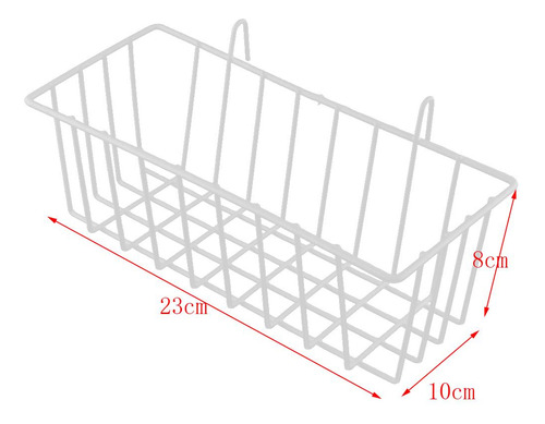 Cesta Colgante De Hierro Blanco