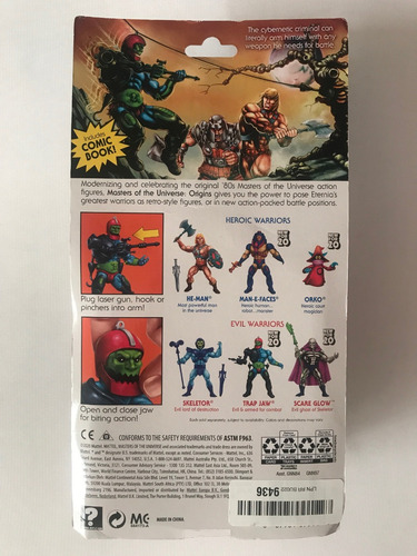Trapjaw Motu Origins Retro Masters Of The Universe Mandibula (Usado)
