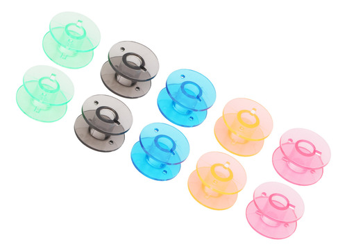 Bobinas De Plástico Para Máquina De Coser Bobbin Winder, Col