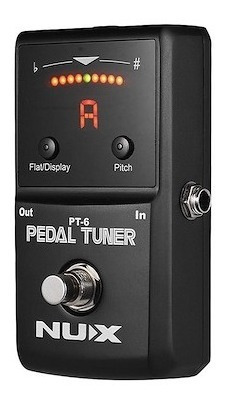 Imagen 2 de 2 de Pedal Afinador Nux Cromático De Piso Robusto Pesado