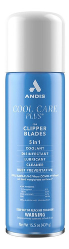 Cool Care Andis, Spray Desinfectante, 5 En 1 Para Maquinitas