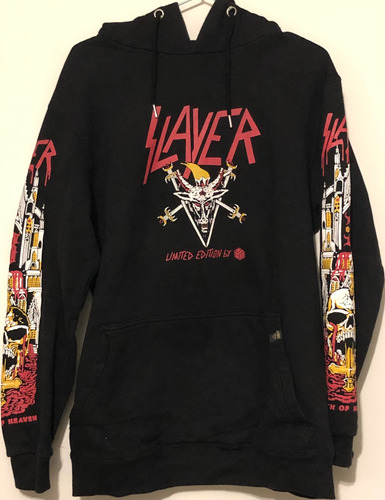 Buzo Hoodie Slayer- Thrash-heavy -skate/ Cmmty-limited (Usado)