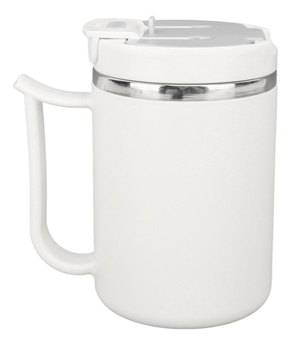 Asa De Taza De Café Gris Con Doble Aislamiento De Acero Inox