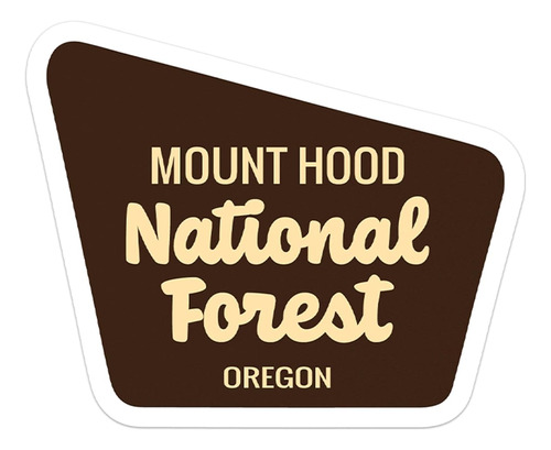 Calcomanía Del Bosque Nacional De Mount Hood (3 )
