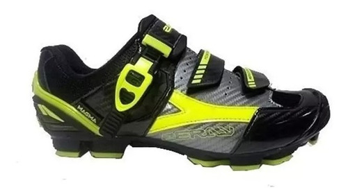 Sapatilha Mtb Zeray Magma Verde Fluor Com Preto