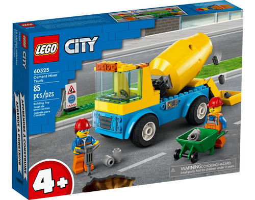 Lego Camión Hormigonera Cement Mixer Truck City 60325 