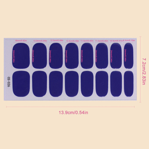 / Pegatinas De Gel Semicurado Para Esmaltes De Uñas