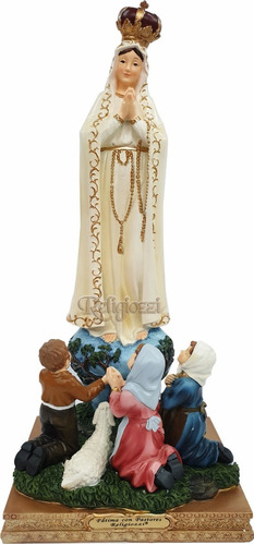 Virgen Fatima Pastores 20cm Poliresina 530-33254 Religiozzi