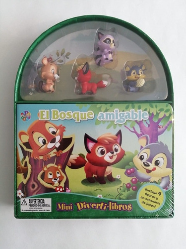 Mini Diverti-libros El Bosque Amigable - Incluye 4 Figuras