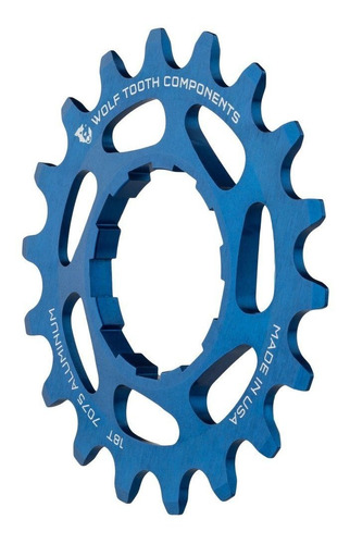 Wolf Tooth Cnc Machined Aluminum Singlespeed Cogs Blue 20t