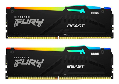 Memoria Kingston Fury Beast, Rgb 16gb (2x8gb) Ddr5 6000mhz