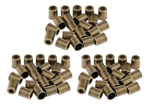 60pcs Campana De Metal Cordón Cuerda Extremo Tapón Del