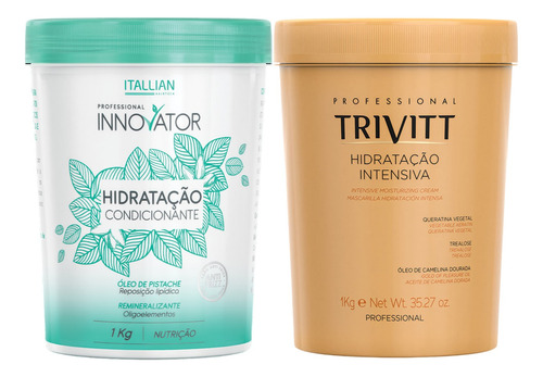 Mascara 1 Kg Trivitt  Hidratacao 1 Kg Innovator Itallian Col