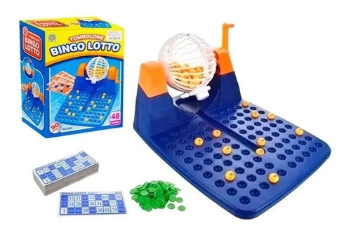 Juego De Mesa Bingo Lotto Bolillero Números Juego Niño Bola8