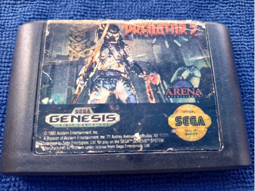 Predator 2 Para Sega Genesis (de Uso) Orig 