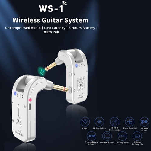Transmisor Y Receptor De Audio Inalámbrico Para Guitarra
