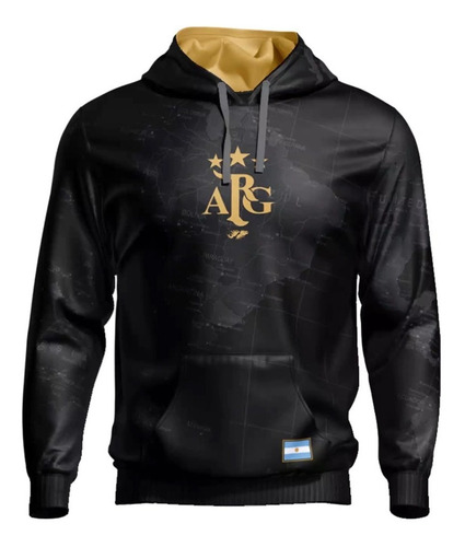 Imagen 1 de 4 de Buzo Hoodie Argentina Mundial Mod 12