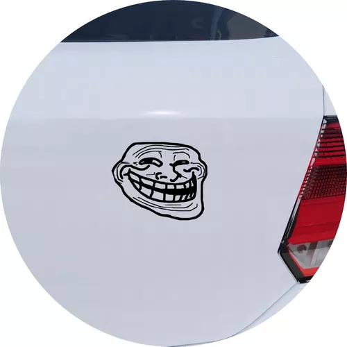 Adesivo de notebook troll face meme